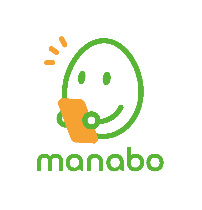 スマホ質問アプリ「manabo(マナボ)」の公式ロゴ