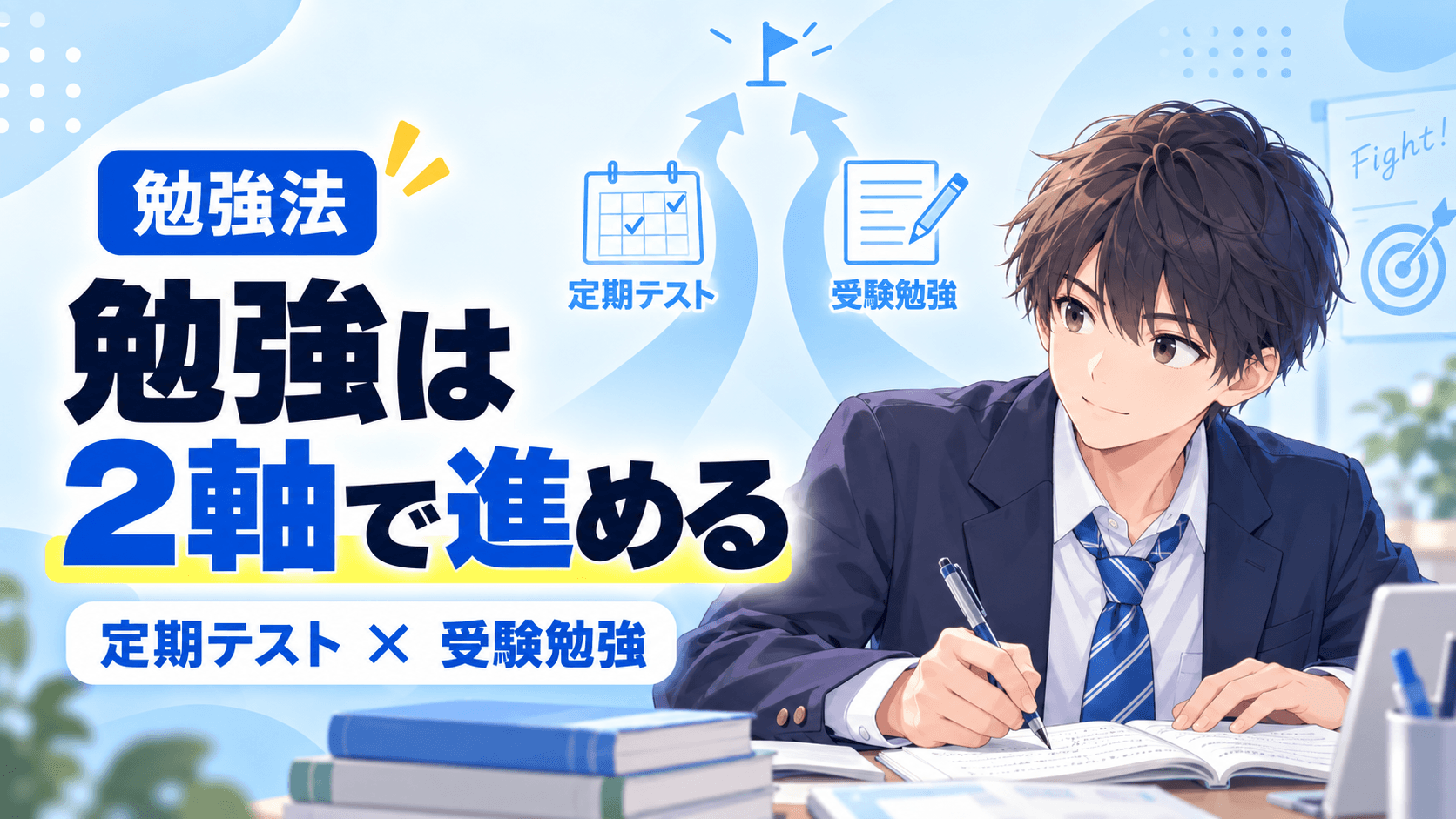 定期テストと受験勉強は2軸で進める