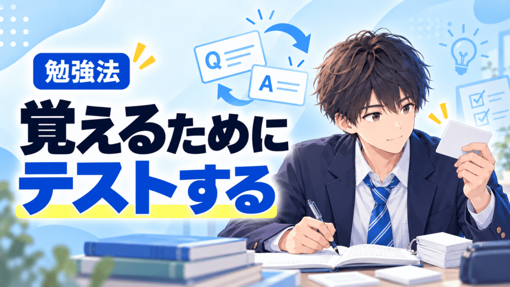 「覚えてからテスト」は逆？テストを繰り返して覚える勉強法