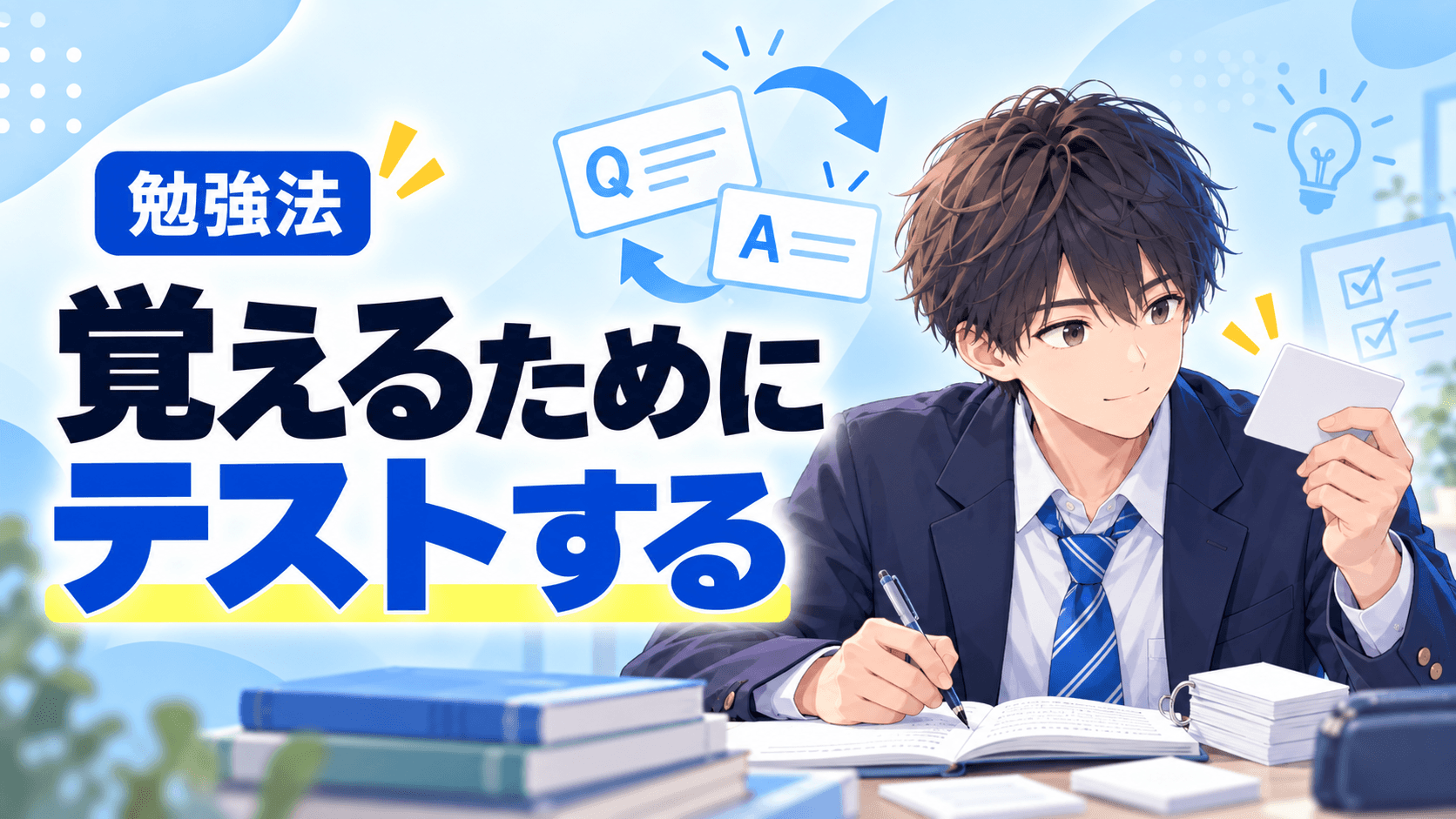 「覚えてからテスト」は逆?テストを繰り返して覚える勉強法