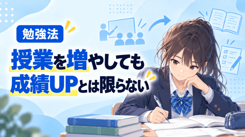 授業を増やしても成績UPとは限らない