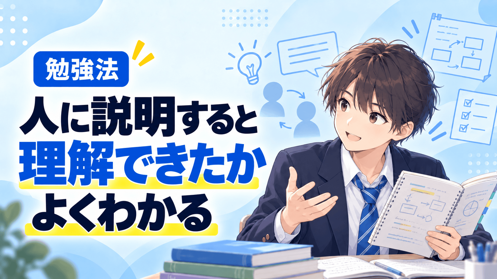 人に説明すると、本当に理解できているかが分かる