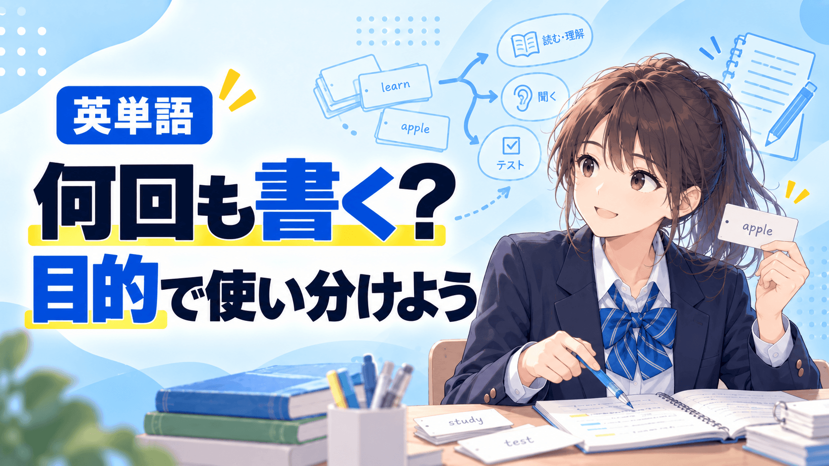 英単語は何回も書いて覚えた方がいい？