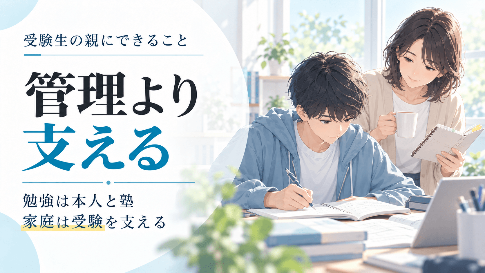 受験生の親にできること｜勉強管理より支えてほしいこと