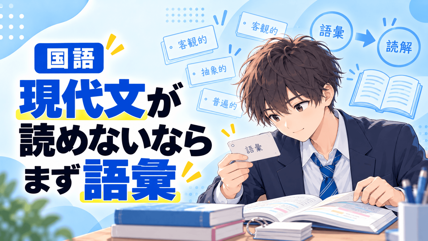 アイキャッチ画像:「国語(現代文)が読めないなら まず語彙」