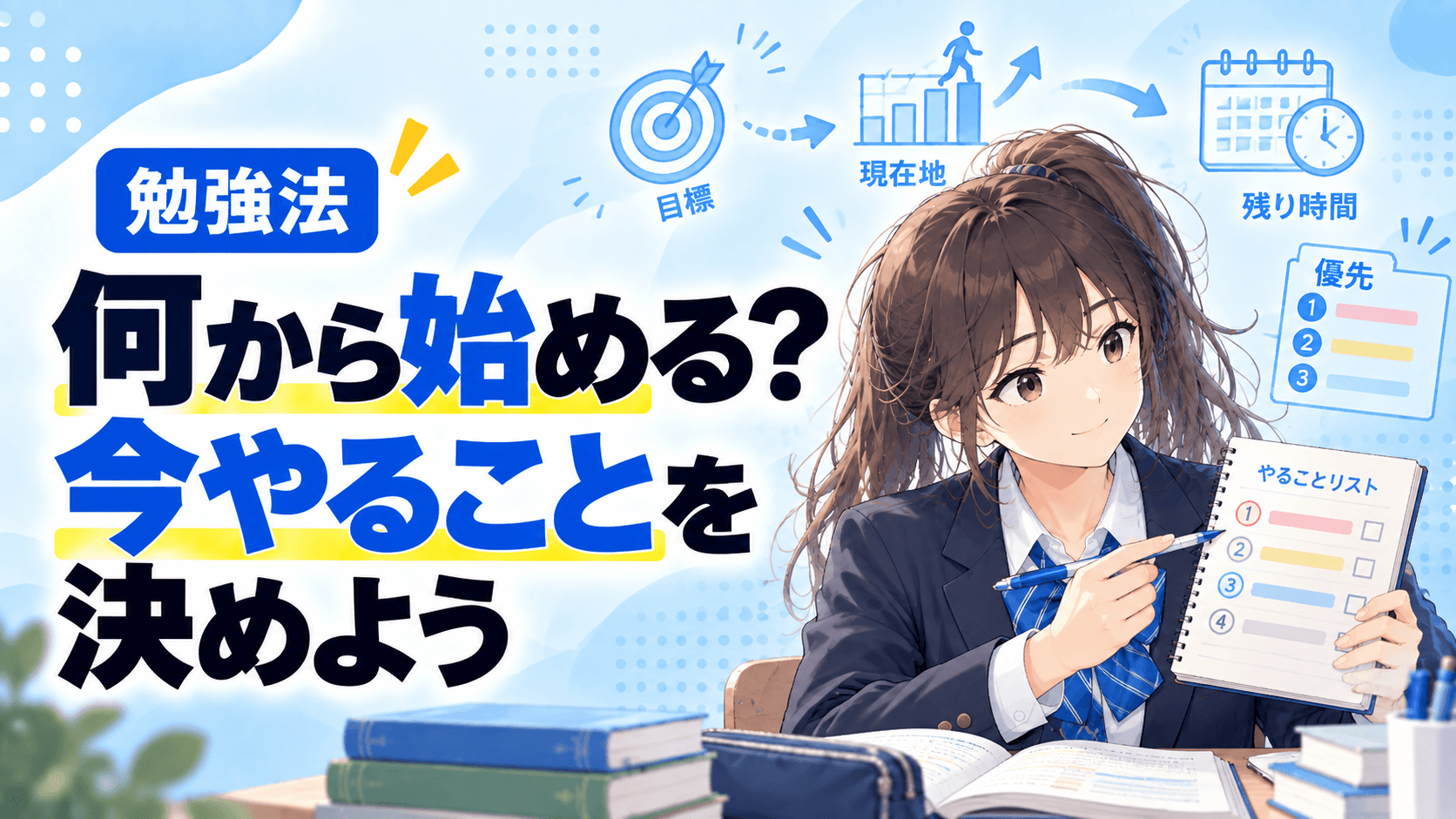 勉強で何をすればいいか分からない。何から始めればいい?